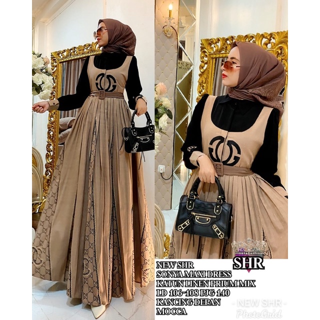 READY!!! NEWWW!!! ORI SHR!!!! MAXI DRESS SONYA SHR!!!! HIGH QUALITY!!!-5