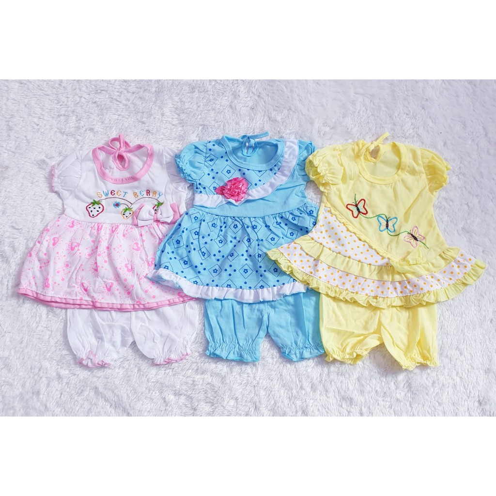 PAKET HEMAT DRESS BABY USIA 0-12 BULAN / CYAND CLOTHING / SETELAN BAJU ANAK