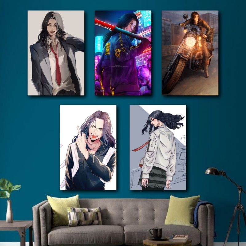 Poster kayu Keisuke Baji Tokyo Revengers Anime / Hiasan Dinding / Wall Decor
