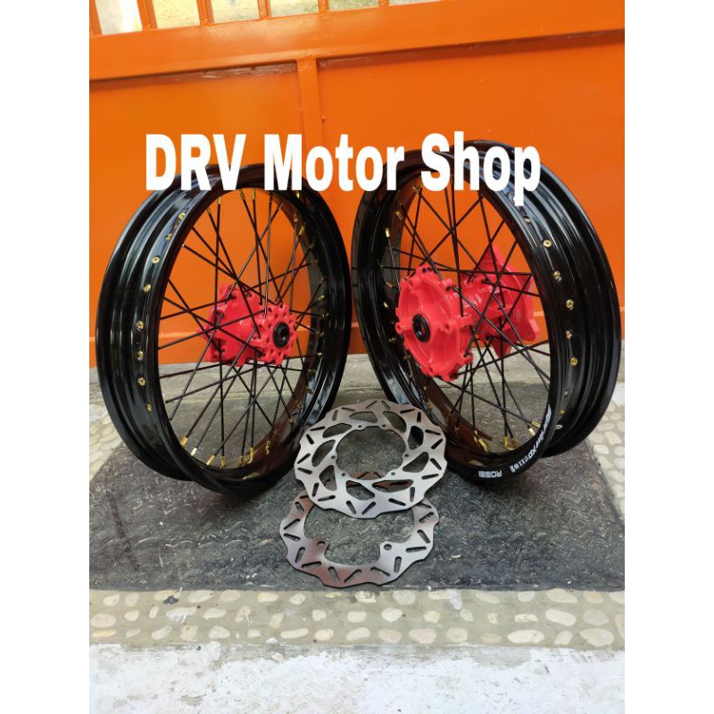 Velg Super Moto HONDA. CRF 150 L Velg Sumo 300+350 ring 17 Tromol Ori