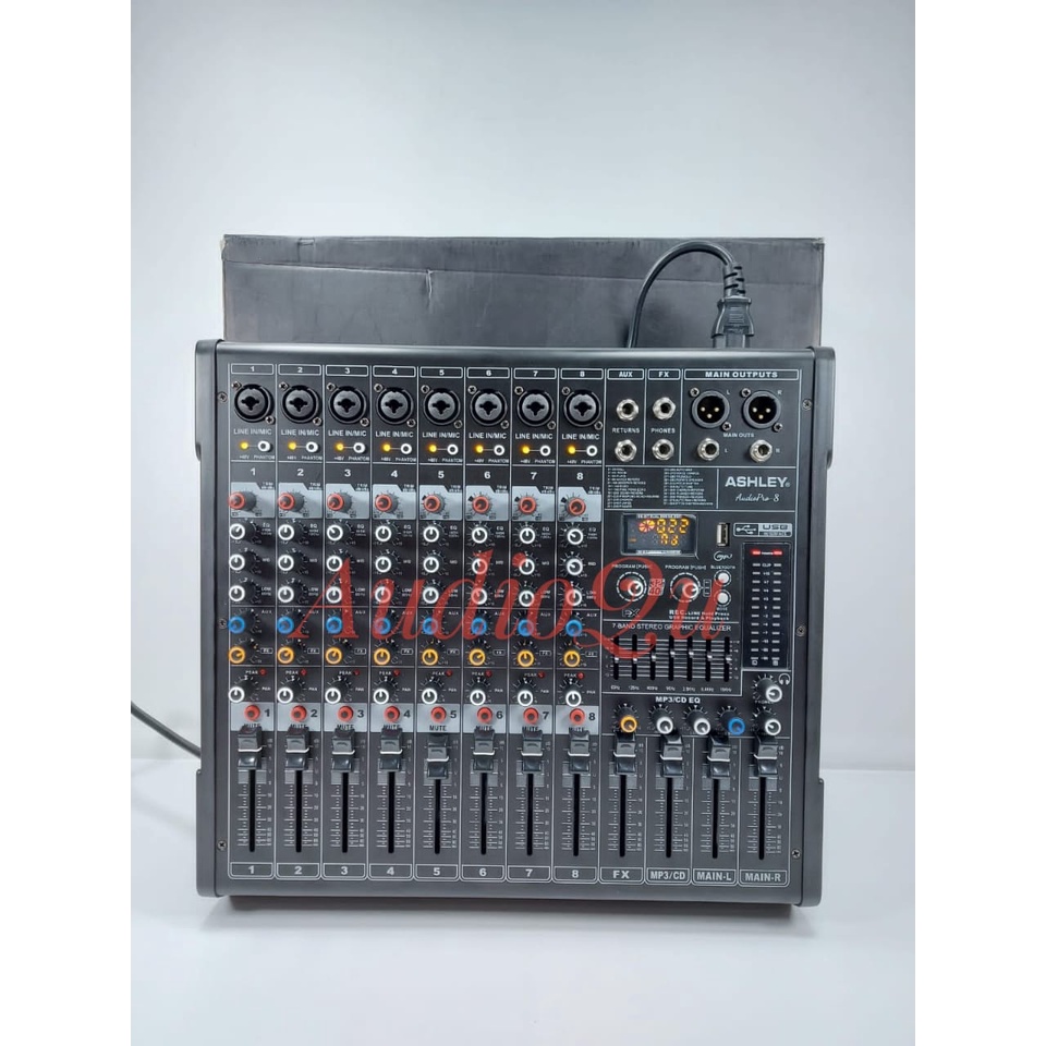 MIXER AUDIO ASHLEY AUDIO PRO8/AUDIO PRO 8 ORIGINAL 8 CHANNEL AUDIOPRO8