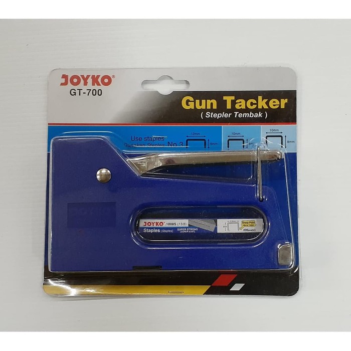 

STAPLER TEMBAK JOYKO GT-700 | GUN TACKER HEAVY DUTY GRATIS ISI 200PCS