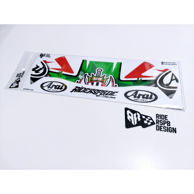 HAYDEN FLAG - STICKER DECAL SPOILER DF-X2 BY RIDERSPB DESIGN