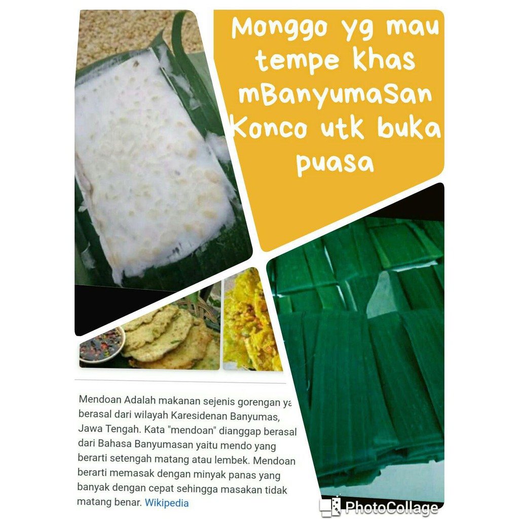 

Tempe Mendoan Malang Banyumas