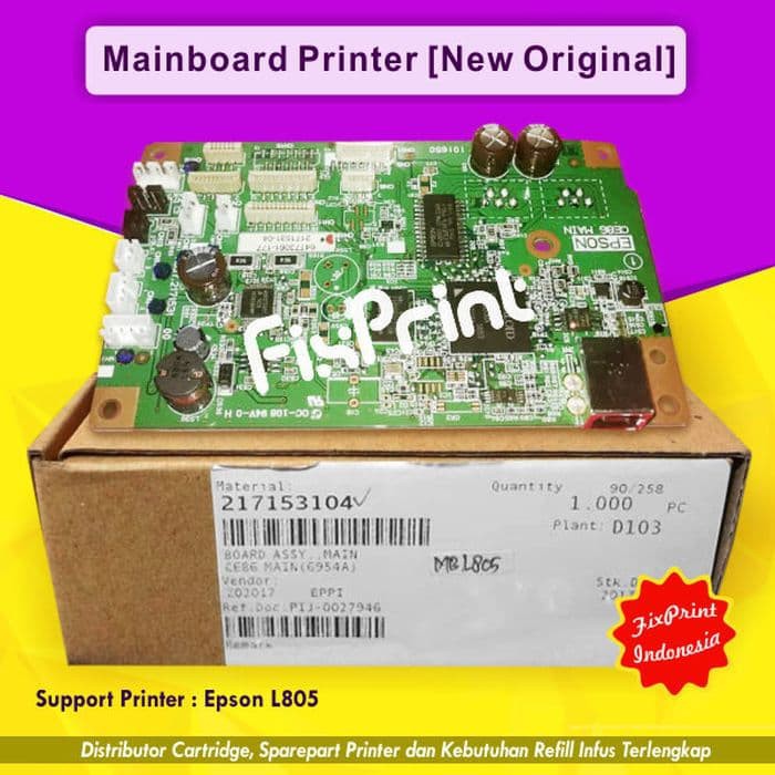 Mainboard Printer Epson L805 L 805 WiFi- Board Epson L805 Original FPJNew1922