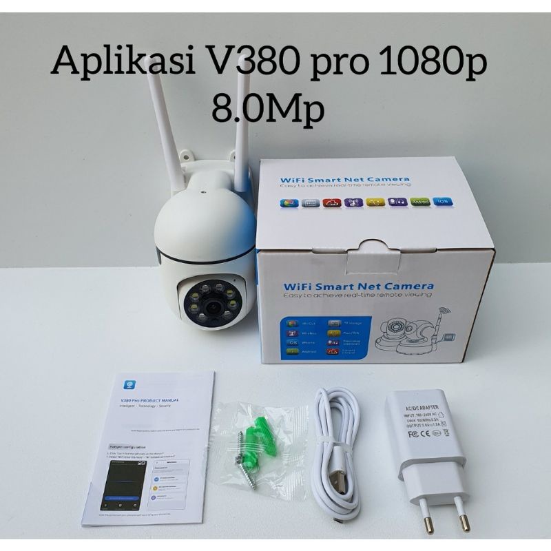 Cctv Wifi V380 Pro Ip Cam 8MP Smart Camera Full HD 1080p Kamera Wireless P2p