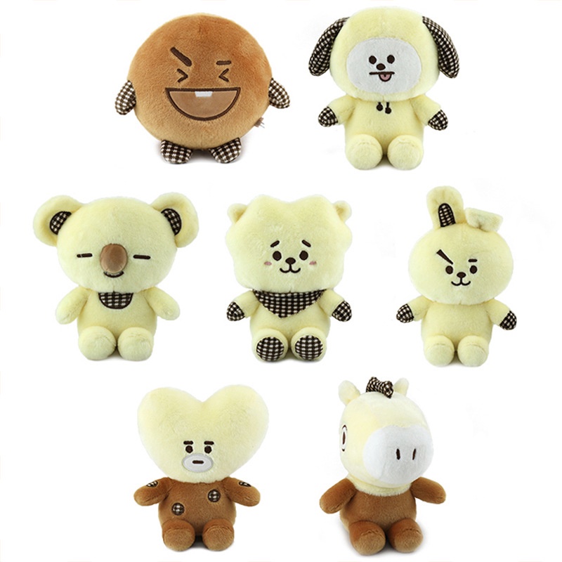 Mainan Plush Kartun Bt21 Pendamping Lembut Dan Cuddly Untuk Anak Dan Dewasa