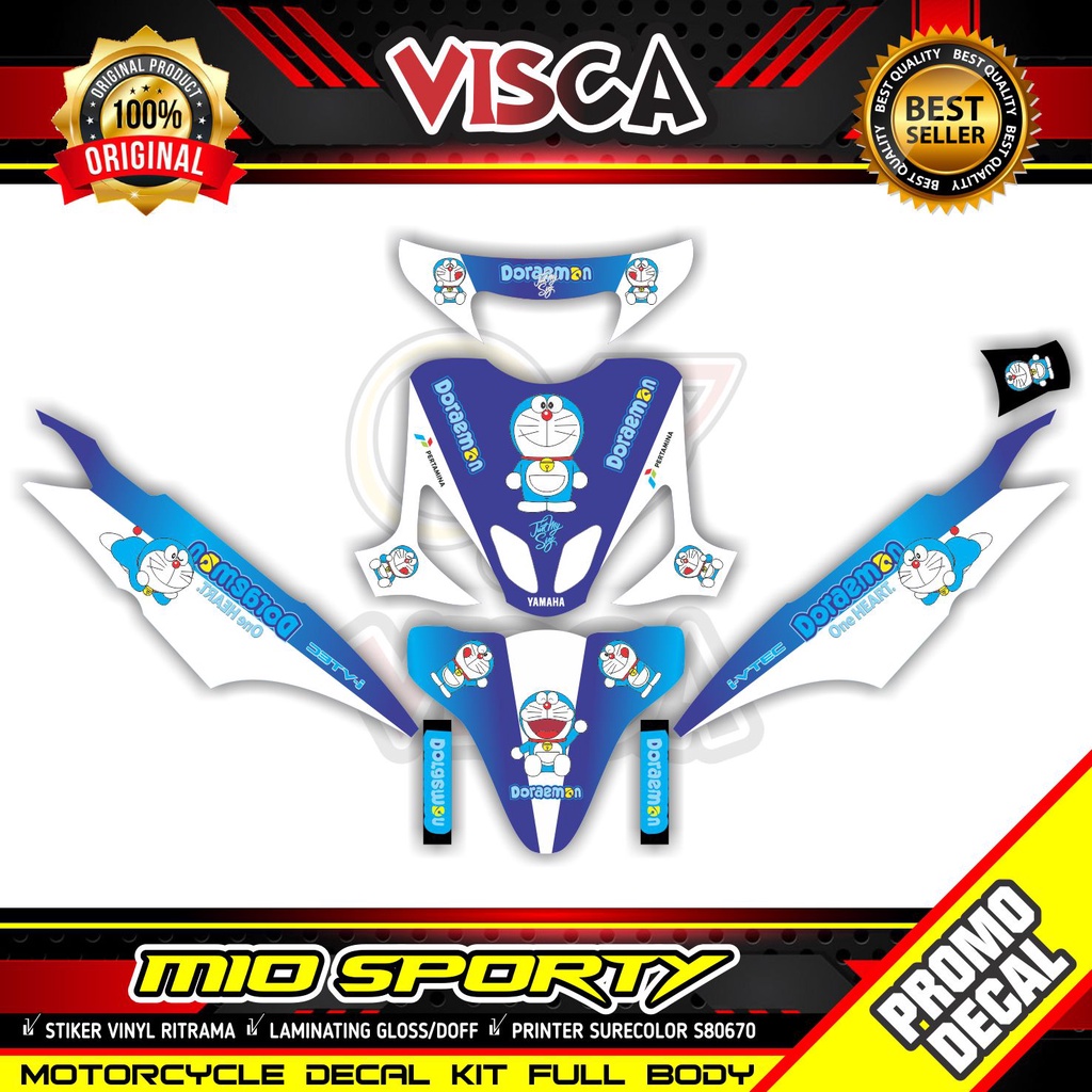 Decal Mio Sporty Full Body Stiker Mio Sporty Striping Mio Sporty Sticker Mio Sporty Full Blok motif 