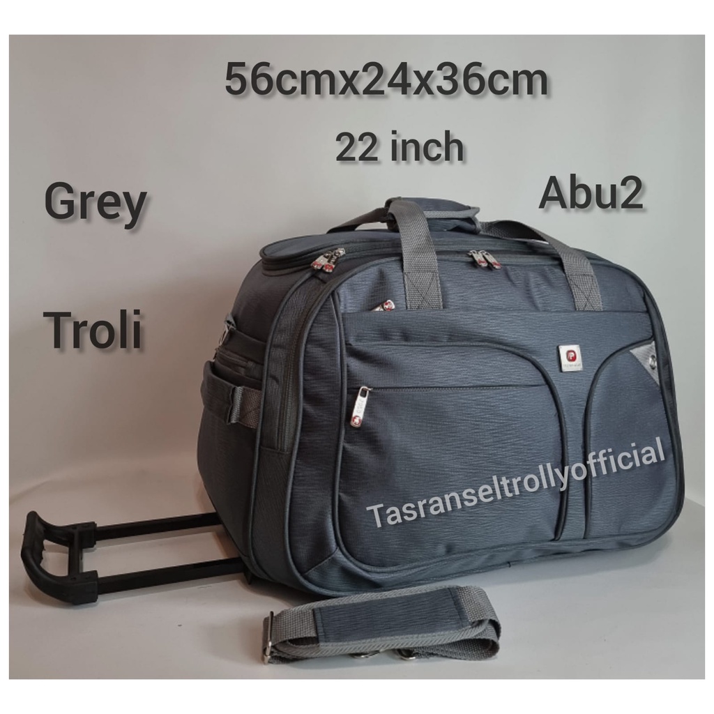 Tas Pakaian Troli Polo Interclub 56cmx24x36cm ukuran 22 inch original.