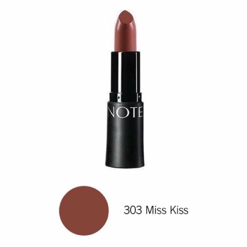Note cosmetics Mattemoist lipstick 303 miss kiss Original