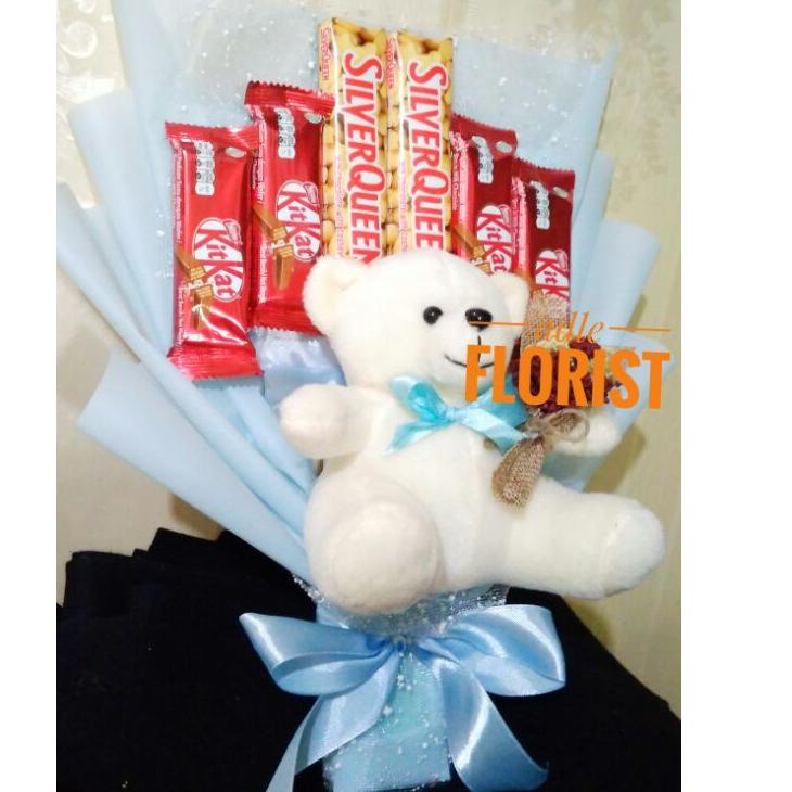 Ready 07Q69 PROMO BUKET COKELAT BONEKA BUKET SNACK / BUKET SILVERQUEEN / KADO WISUDA / KADO ULTAH /