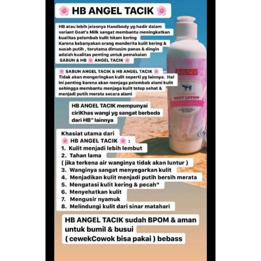 ANGEL TACIK Handbody Lotion pemutih | Booster whitening BPOM Original