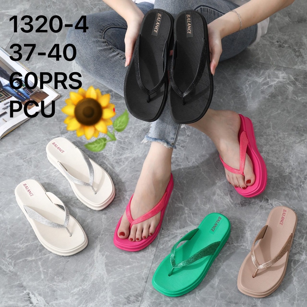 Sandal Karet Jelly Wedges Wanita import Model Terbaru Original Kekinian by AGUNG STYLE Balance 1320-4