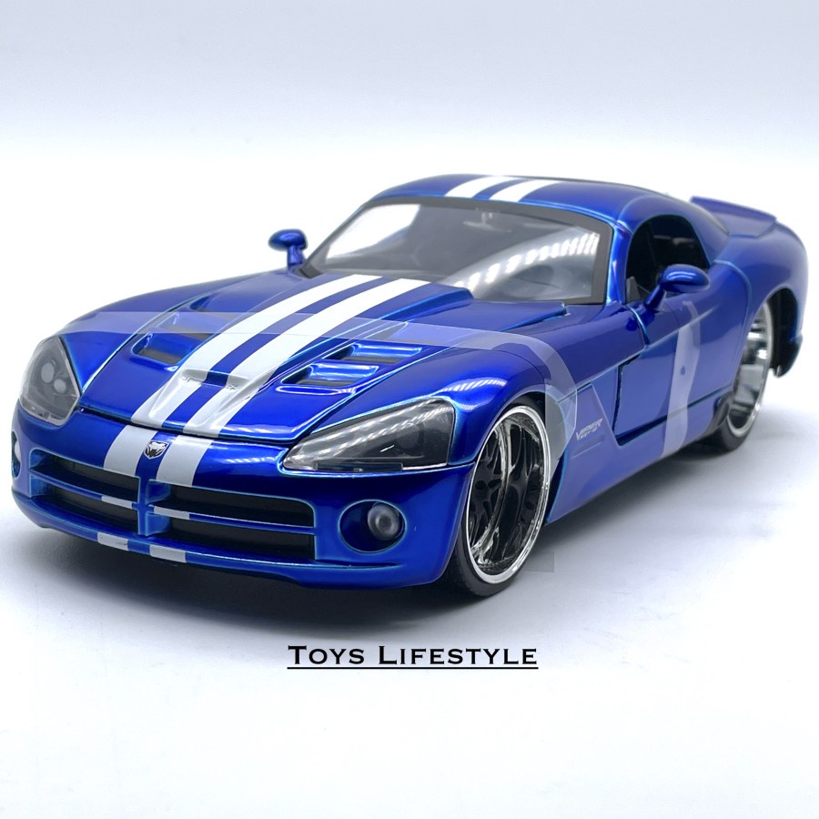 Mobil Jada Diecast 2008 Dodge Viper SRT 10 Skala 1:24