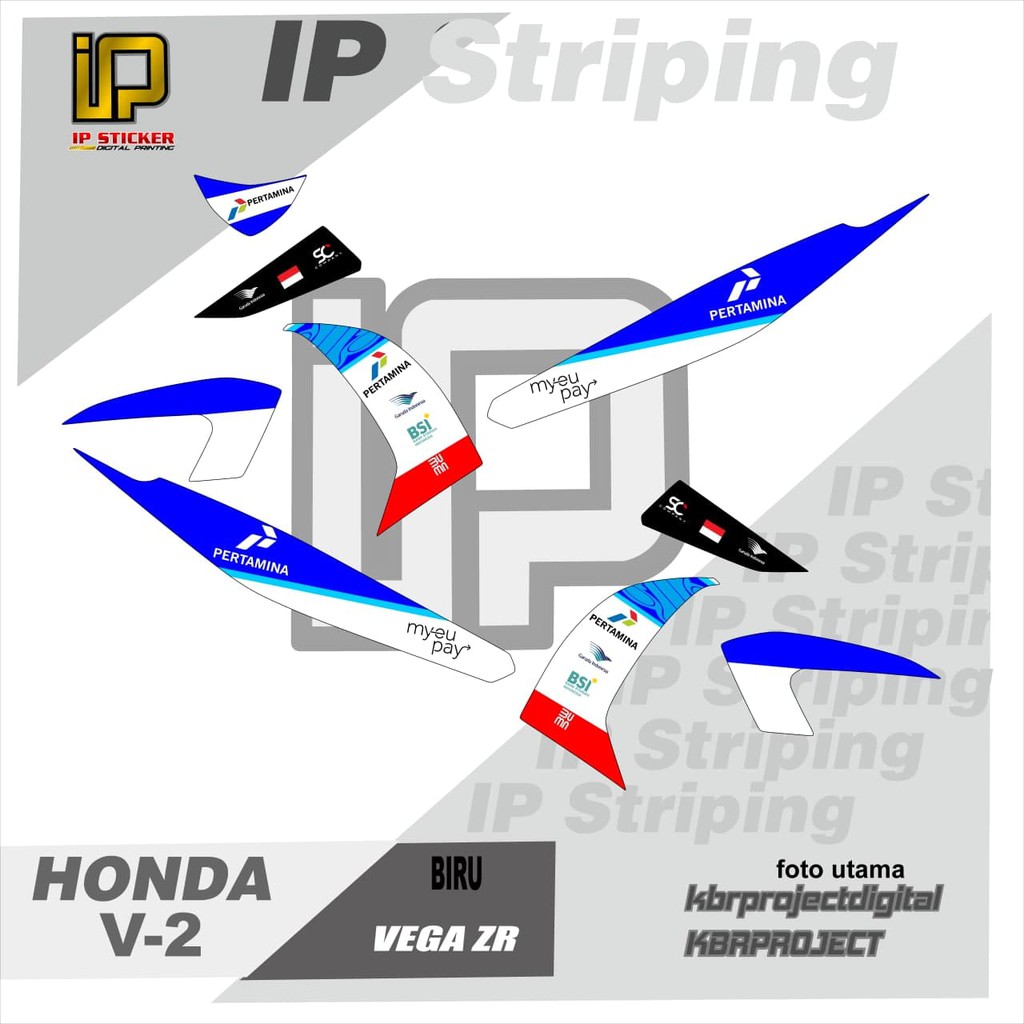 (COD) Sticker Striping Lis Variasi VEGA ZR Motif Racing VEGA ZR V.02