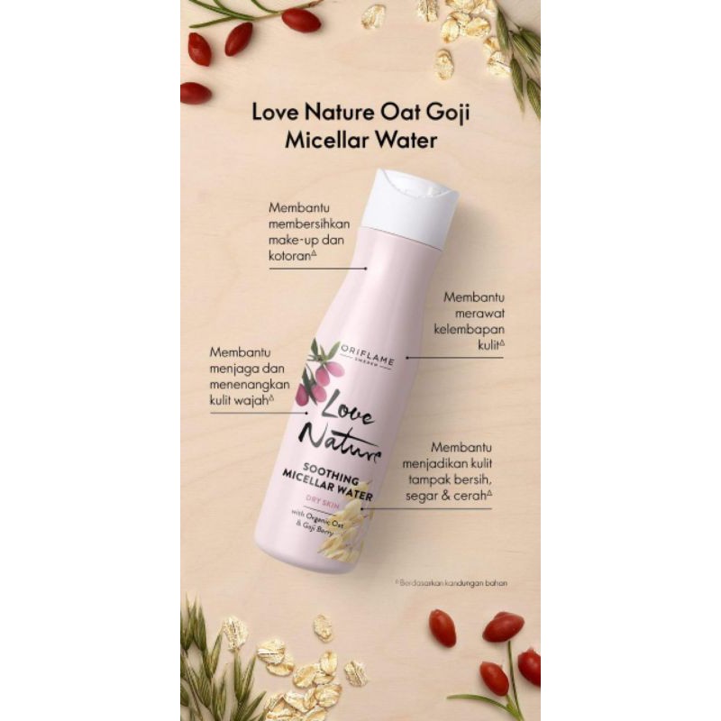 LOVE NATURE with organic oat &amp; goji berry