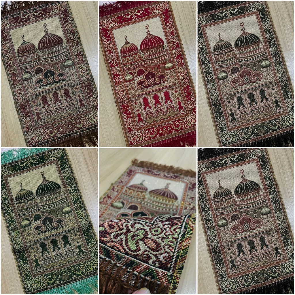 Paket Souvenir Sajadah Kecil + Tasbih parcel aqiqah umroh haji tahlil