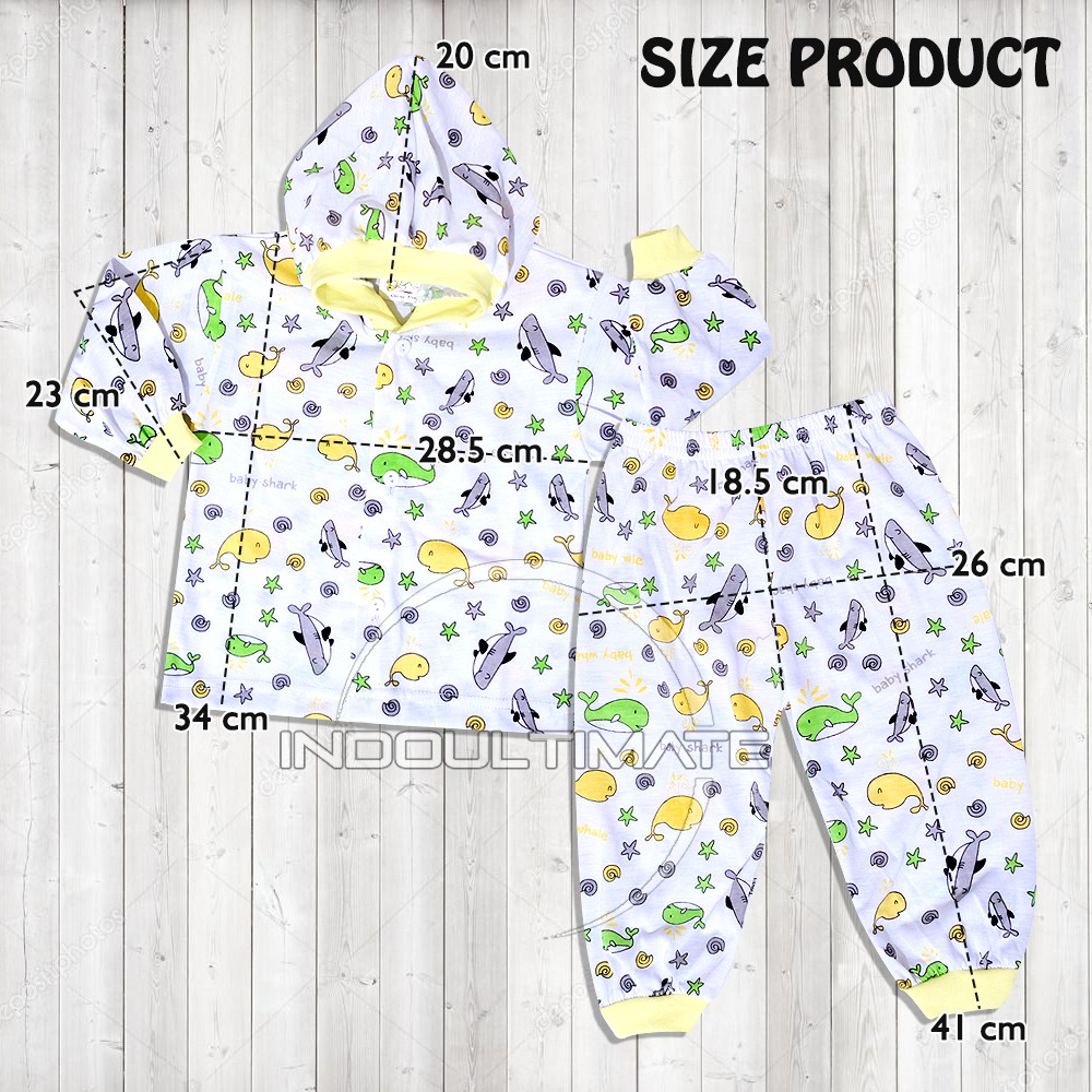 Baju Bayi/ Baju Tidur Bayi/ Baju Lengan Panjang/ Pakaian Anak/ Baju Harian Anak/ SBJ-04 MOTIF RANDOM