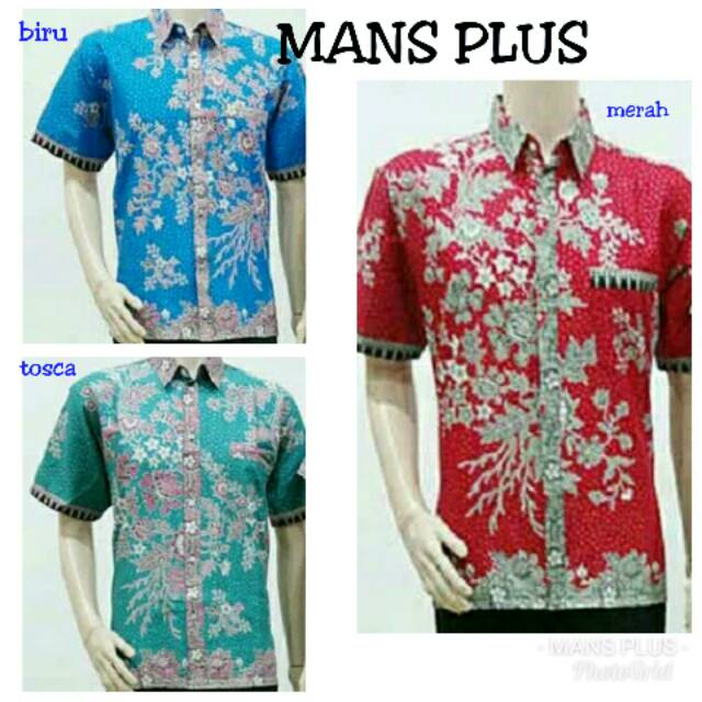 Kemeja Atasan Formal Baju Seragam Hem Pria Batik MLT-WRN