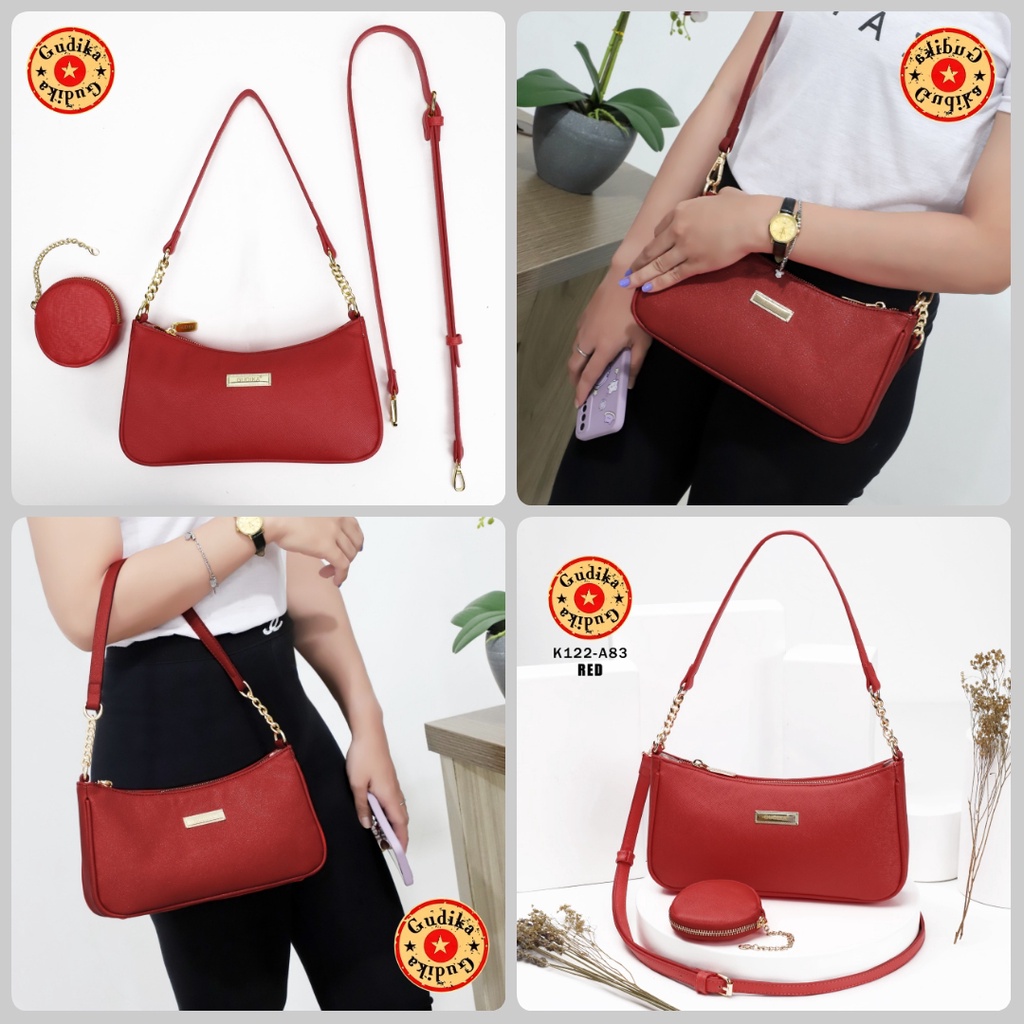 BIG SALE GUDIKA - Tas Wanita A83 - Tas Batam Set Dompet 2in1 - Tas Selempang Kekinian Import Original Terbaru Bahan Kulit Sling Bag Korea - tas cewek - tas kondangan - tas - gudika - tas slempang - tas - bag - gudika bag - tas gudika