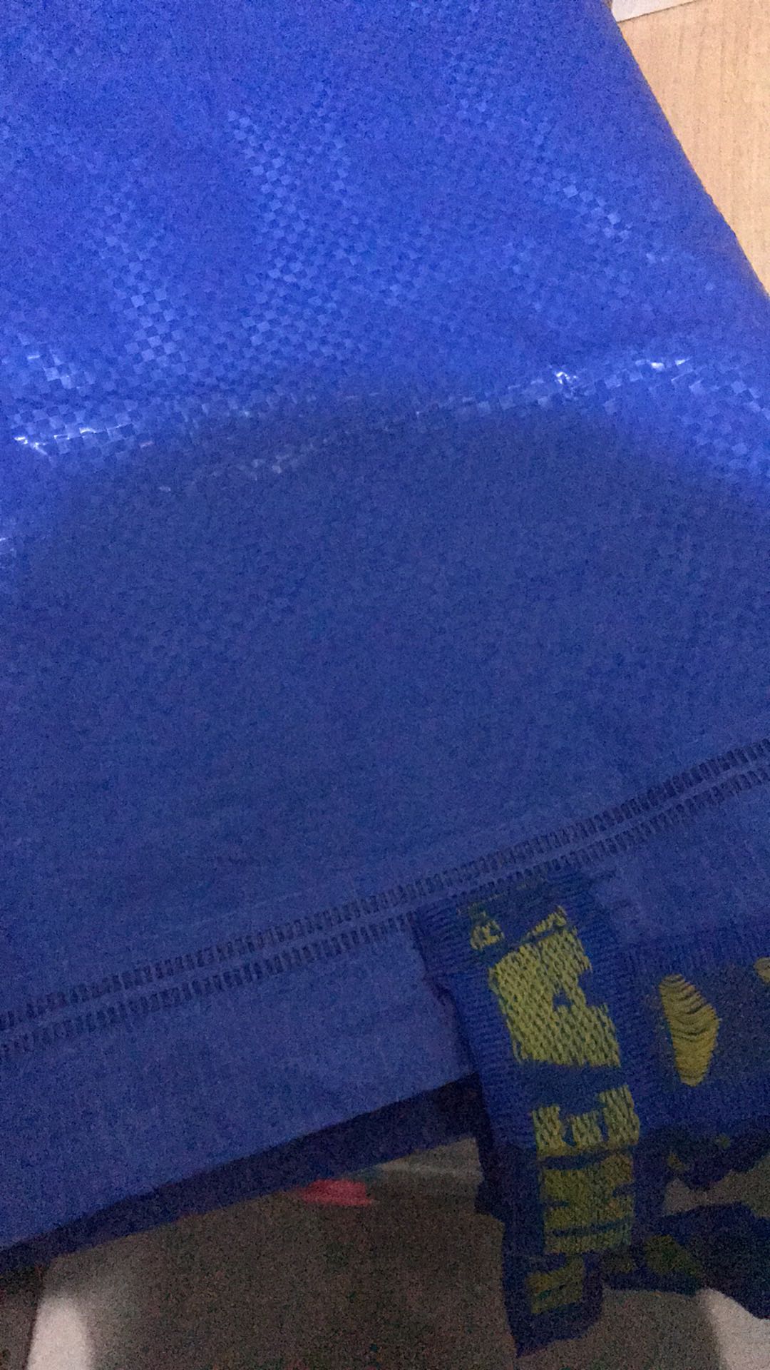 Carrier Bags / Tas Belanja  / Tas Kantong Penyimpanan, Plastik Uk. Medium 36 L, Biru Fr1557