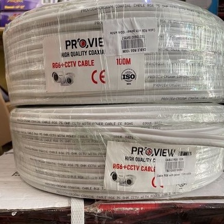 kabel rg6+power panjang 100mtr merk proview