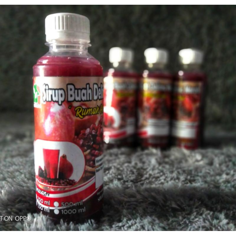 

Sirup Buah Delima Merah Murni dan alami 250 ML untuk 6-7 gelas