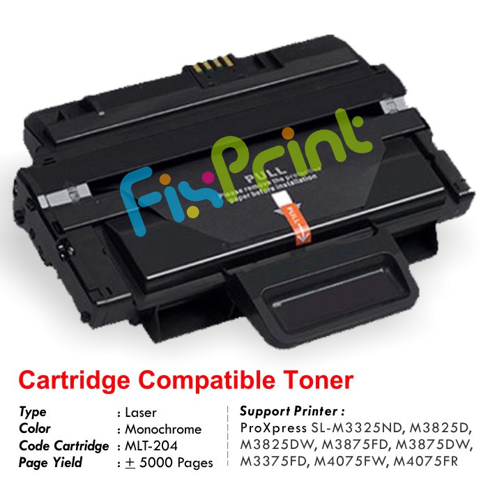 Cartridge Toner Compatible MLT 204 MLT204 MLT D204L MLT D204L Printer Samsung M3325ND M3825D M3825DW