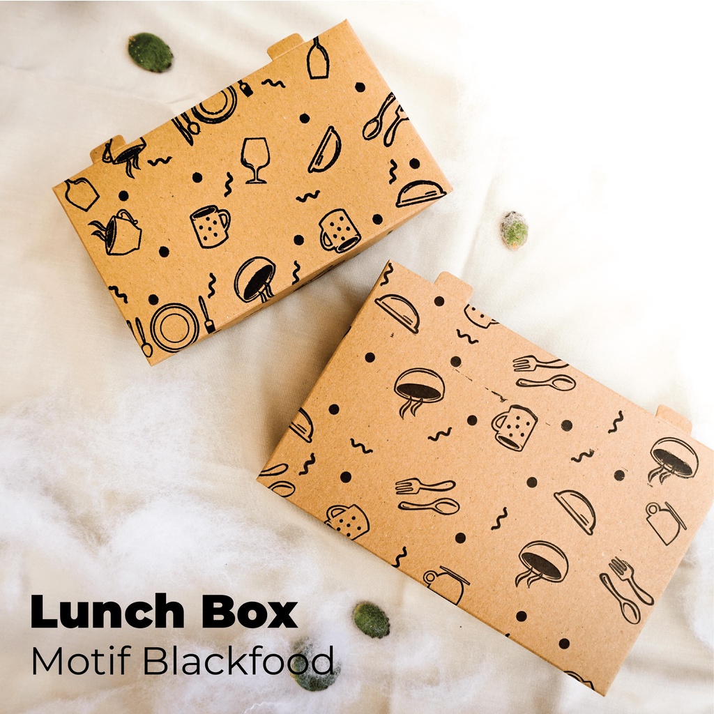 Paper Lunch Box Large Tebal 325 Gsm  (LB2K424-Laminasi)