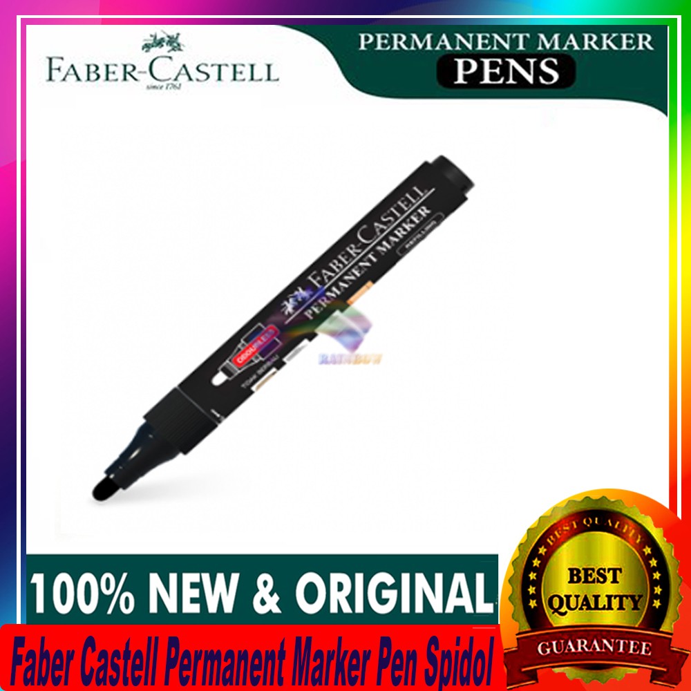 

1Pcs Faber Castell Permanent Marker Pen Spidol Permanen Faber Castell Alat Tulis ATK