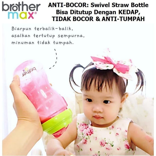 BrotherMax Swivel Straw Sipper / Botol minum