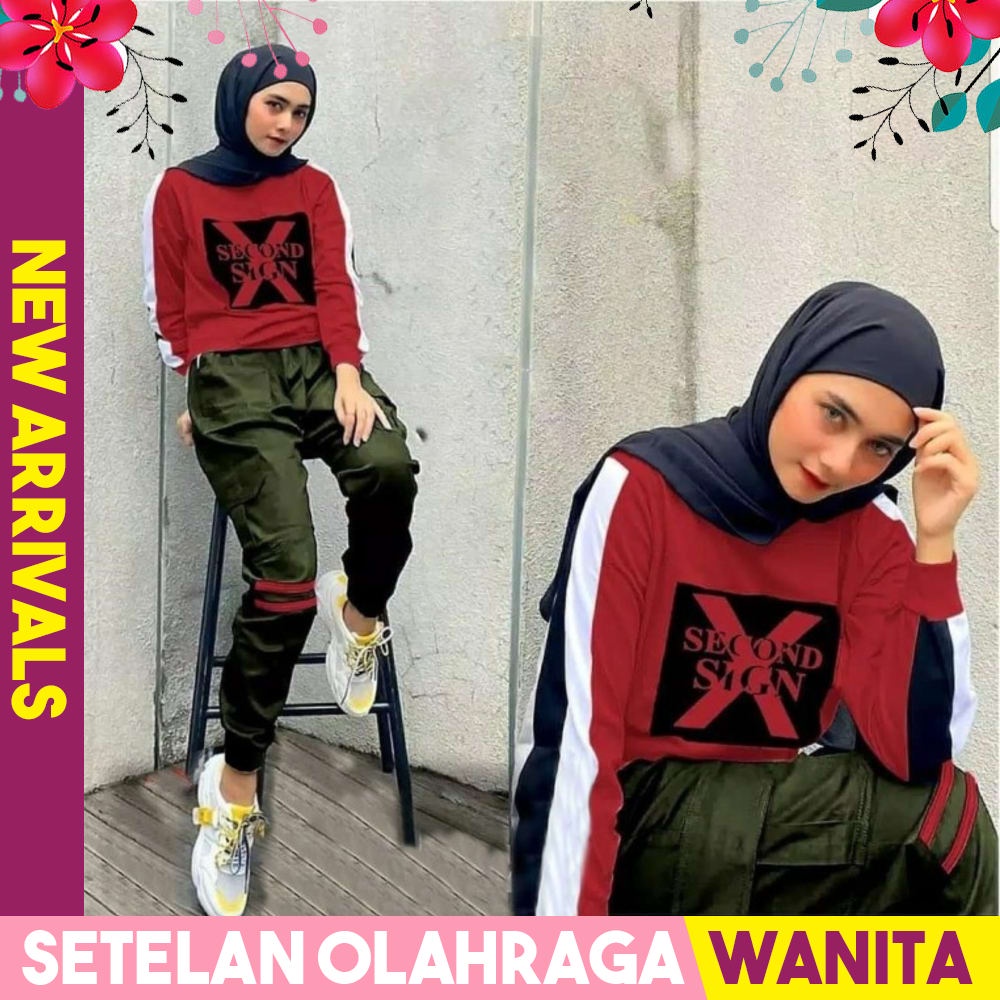 Baju Senam Wanita Setelan Aerobic Zumba Muslim Jumbo Muslimah Kekinian Terbaru i.157982445.5170550