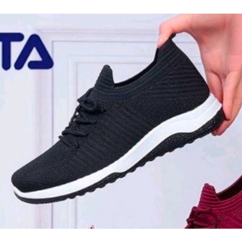 Sepatu wanita sneakers import korea version Feata A 2023  anti Selip WAJIB BACA DESKRIPSI !!!!!!-A 2023 Hitam