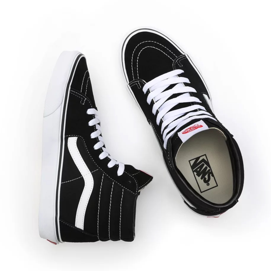 SALE DISKON! V4NS SK8-HI BLACK/WHITE CLASSIC 100% ORIGINAL BNIB