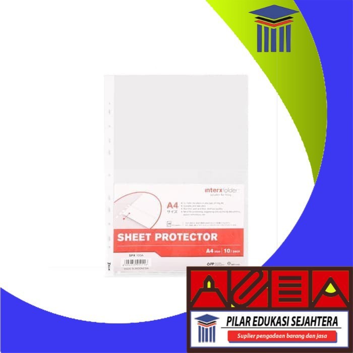 

REFILL CLEAR HOLDER / SHEET PROTECTOR INTERX A4 (1PAK)