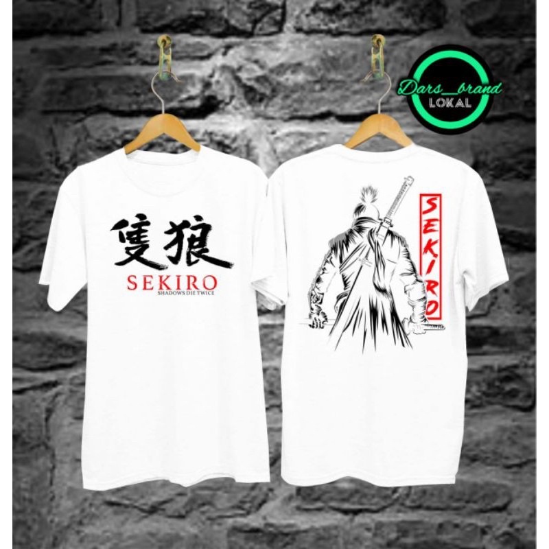 Baju katun Combed 30s Kaos Distro Samurai Pria Jepang Lengan pendek