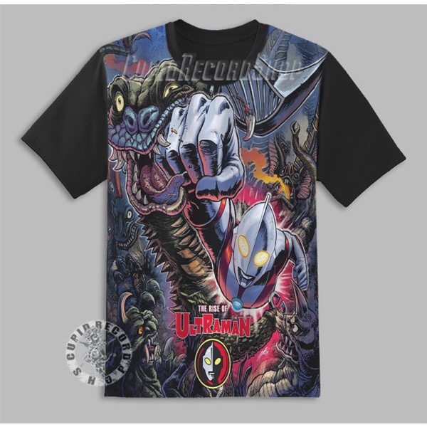 Baju Anak Gambar Ultraman Kaos Anime Ultramen 3D Fight V2