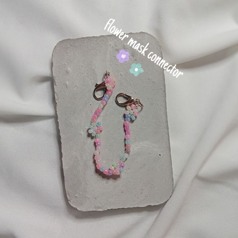 konektor masker|konektor masker hijab|konektor masker manik manik|konektor masker bunga