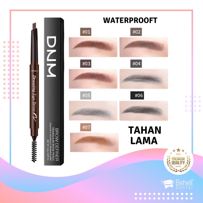 DNM Automatic Eyebrow / Pensil Alis Anti Air etude Pensil Alis Putar Drawing / Eyeliner Waterproof Tahan Lama dan Anti Air