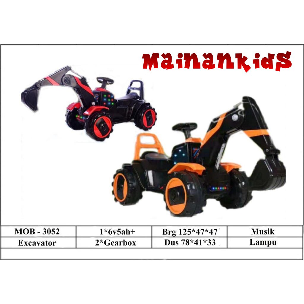 Mainan Truk Excavator Aki MOB 3052