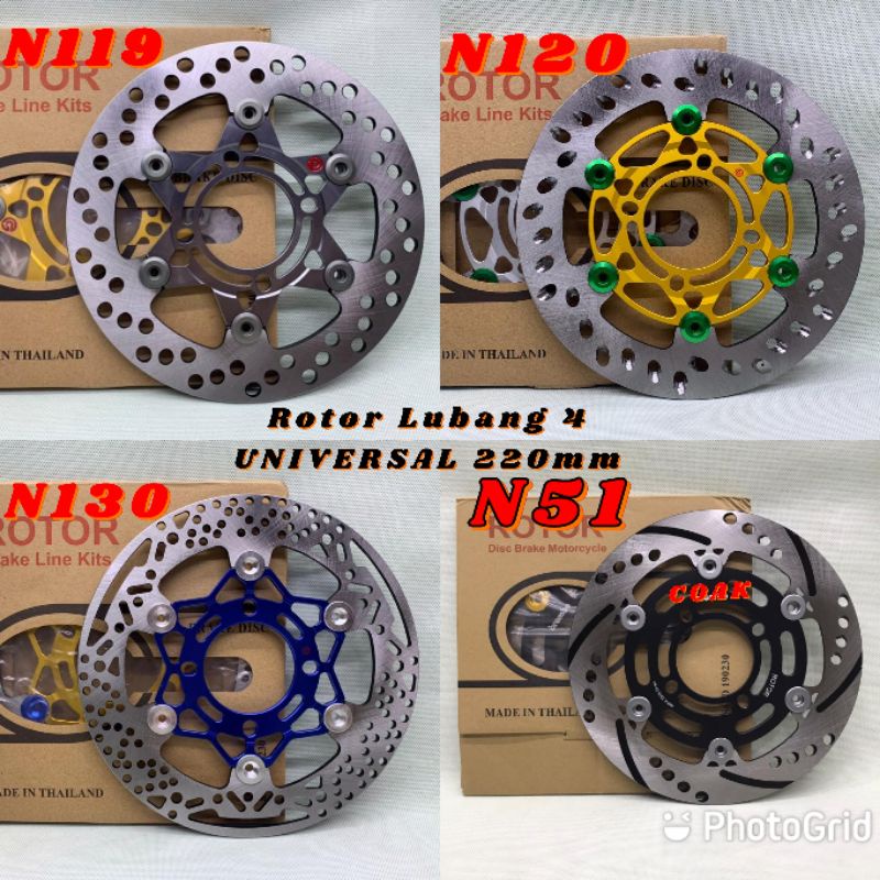 DISC PIRINGAN CAKRAM DEPAN ROTOR 3 DIMENSI 220MM NOUVO XRIDE JUPITER MX VEGA FIZR MIO BEAT