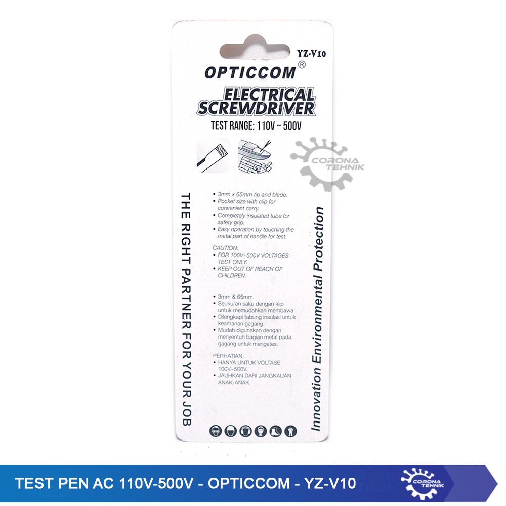 YZ-V10 - Test Pen AC 110V-500V - Opticcom