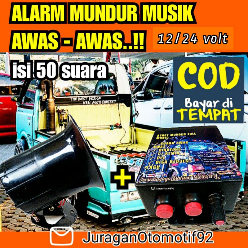 alarm mundur awas / 12 volt 24 volt