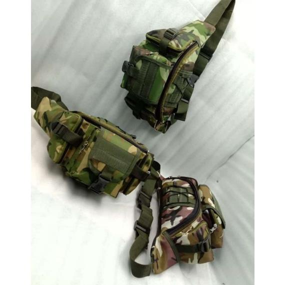 Waistbag Army Tactical / Tas Pinggang Loreng