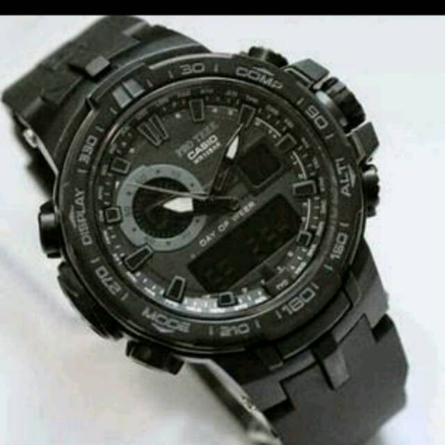 Jam tangan CASIO protrek PRW6000 dual time full black
