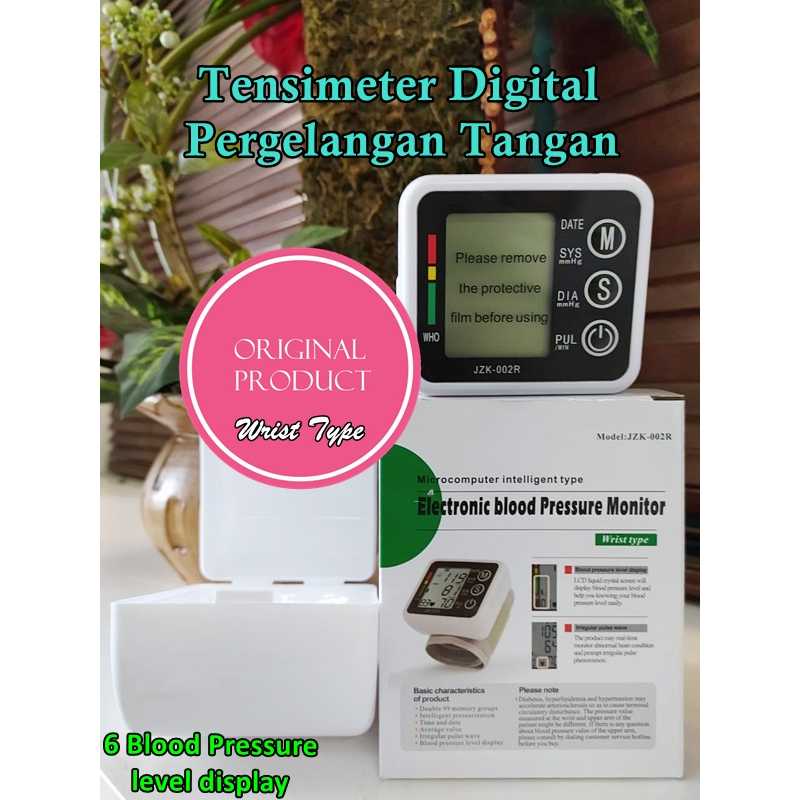 JZIKI Blood Pressure Tensimeter Digital Pergelangan Tangan JZK-002R (JM)