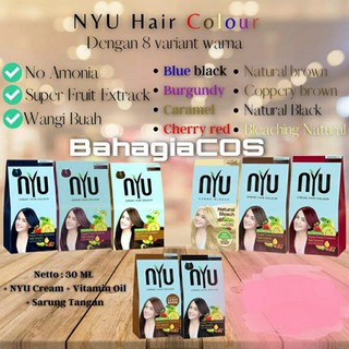 Pewarna Cat Rambut Nyu Creme Hair Colour Ada 7 Warna Shopee Indonesia