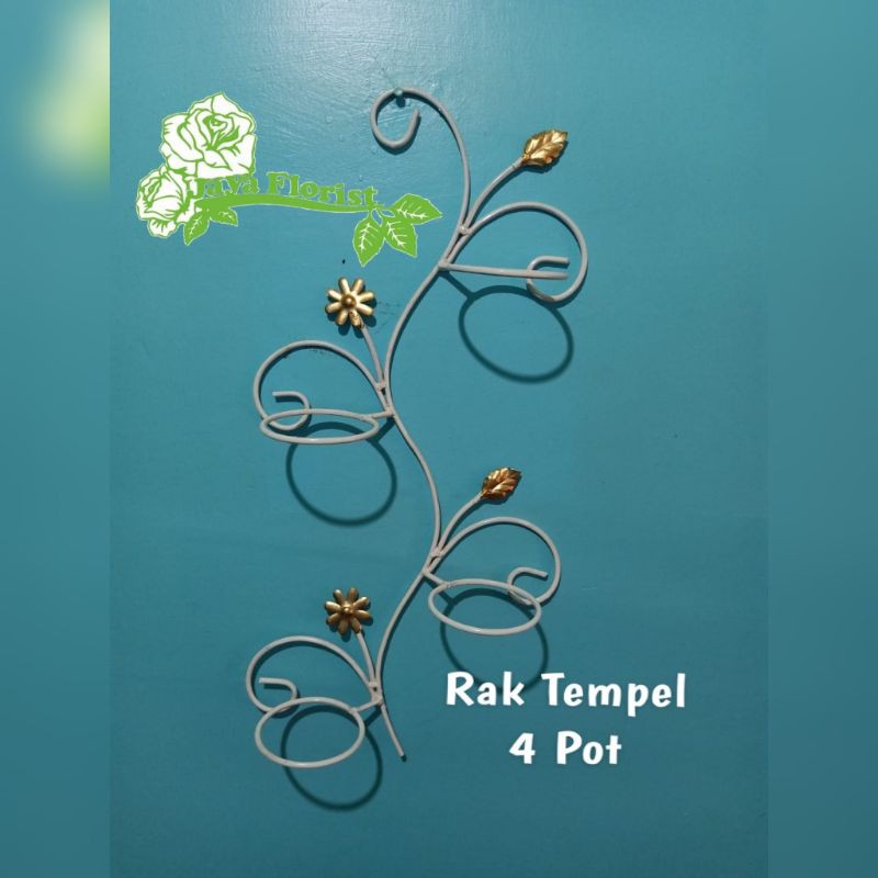 Rak Pot Bunga Tempel Dinding Gantungan Pot Bnga Besi Pot Bunga Dinding Hiasan Dinding Shabby Chic