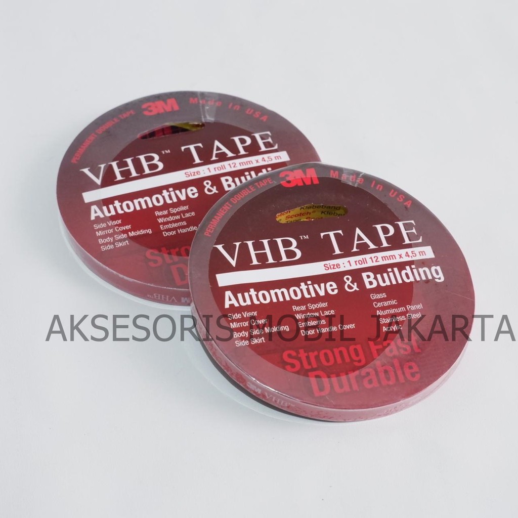 

LEM PEREKAT DOUBLE TAPE 3M VHB - LEM BOLAK BALIK 3M VHB KECIL ORIGINAL AKSMOBILJKT
