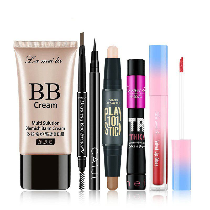 LAMEILA PAKET KOSMETIK 6IN1 (DAPAT 6 PRODUK) MAKE UP SET / PAKETAN MAKE UP